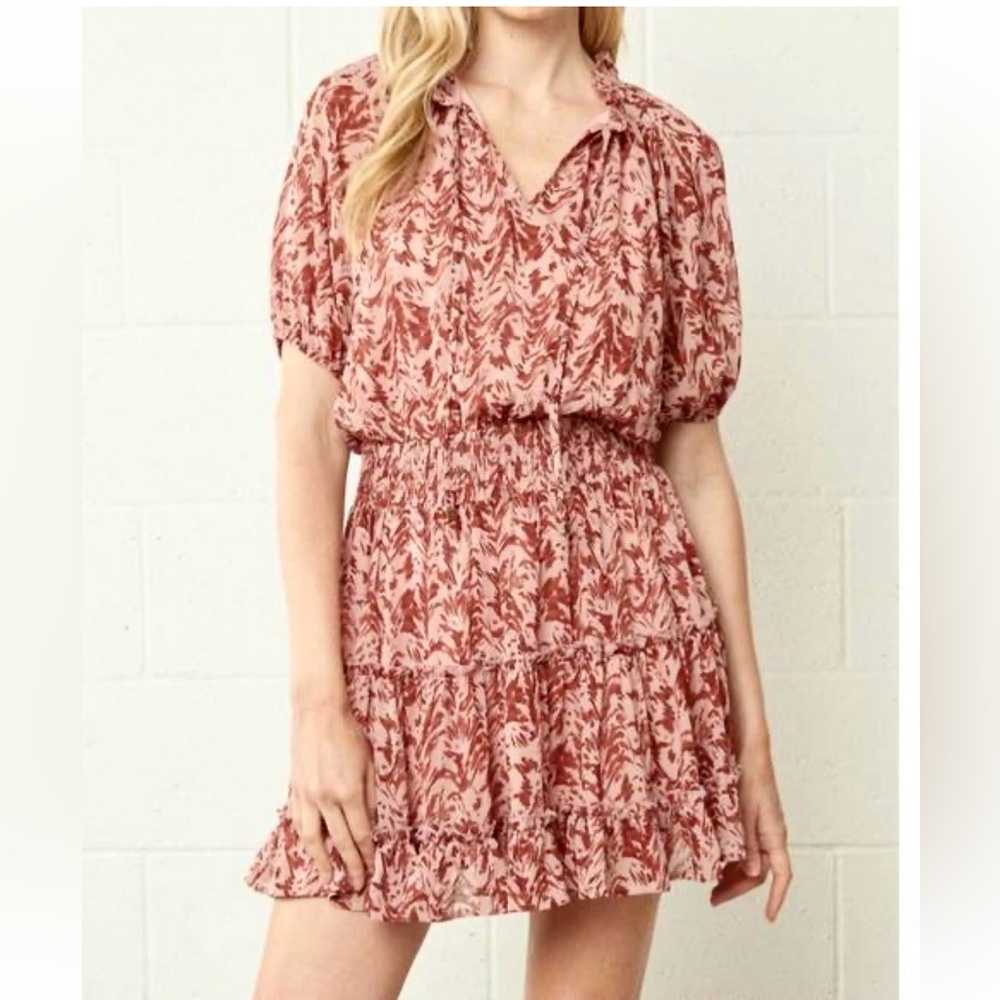 Homebody Boutique Womens Size Small The Sami Sassy Dress NWT ruffled